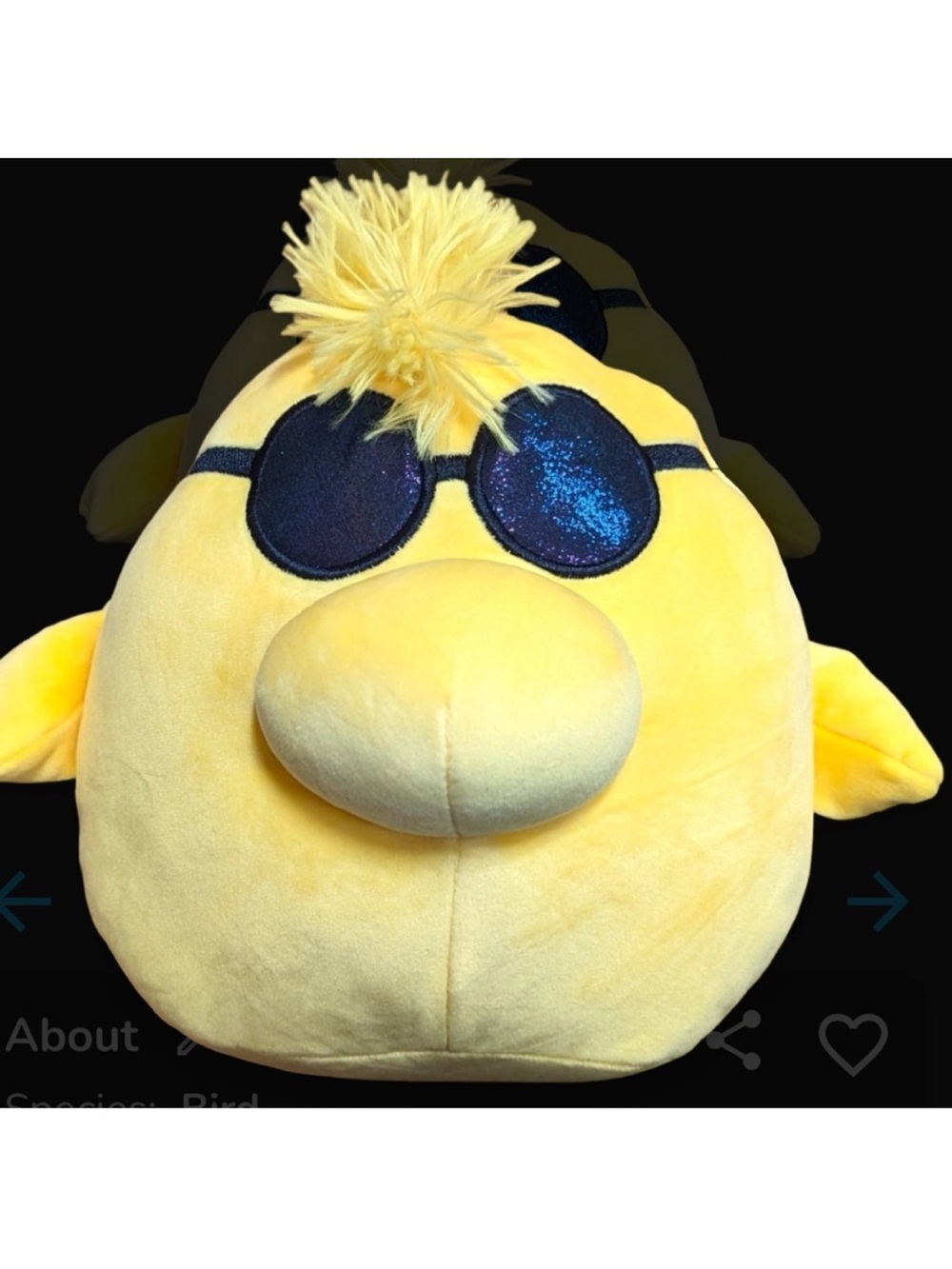 Squishmallows Woodstock yellow bird Disney Peanuts bird NWT 10”